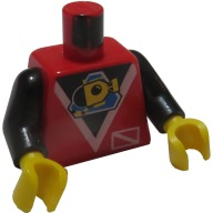 Lego tělo, červená (973px52c01)